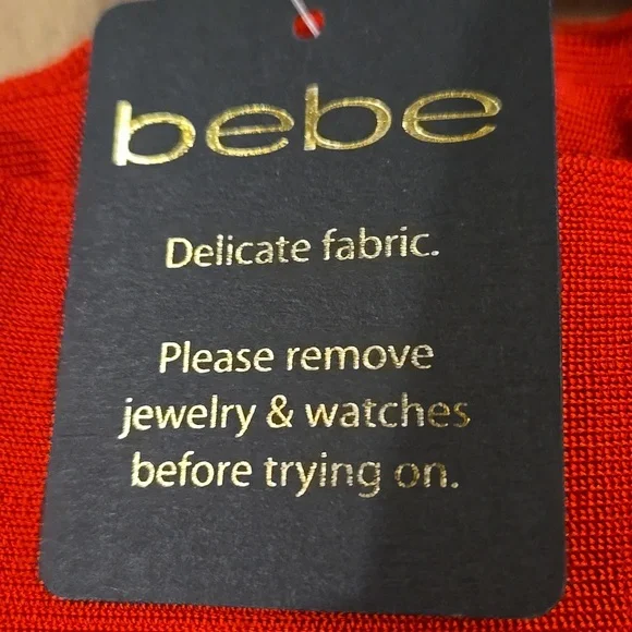 Bebe Betsy Bondage Midi Pencil Skirt SZ S - Picture 4 of 6